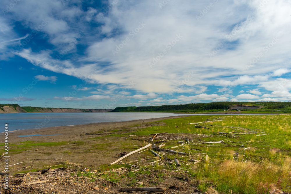 The Mackenzie River, Northwest Territories, Canada The Mackenzie River, Northwest Territories, Canada