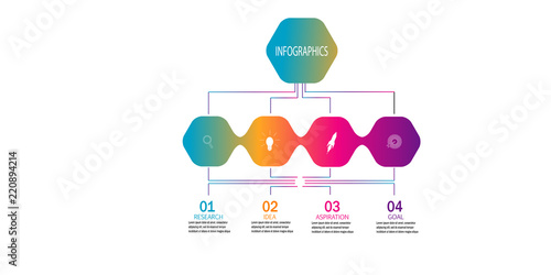 modern timeline infographic element template vector