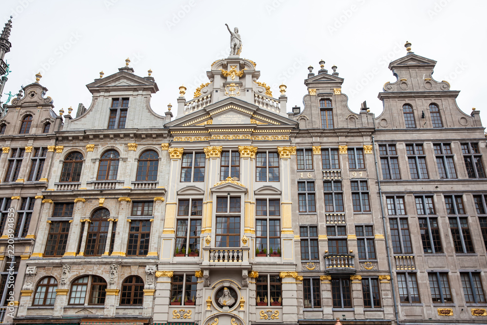 Historical guild houses of the Grand Place in Brussels