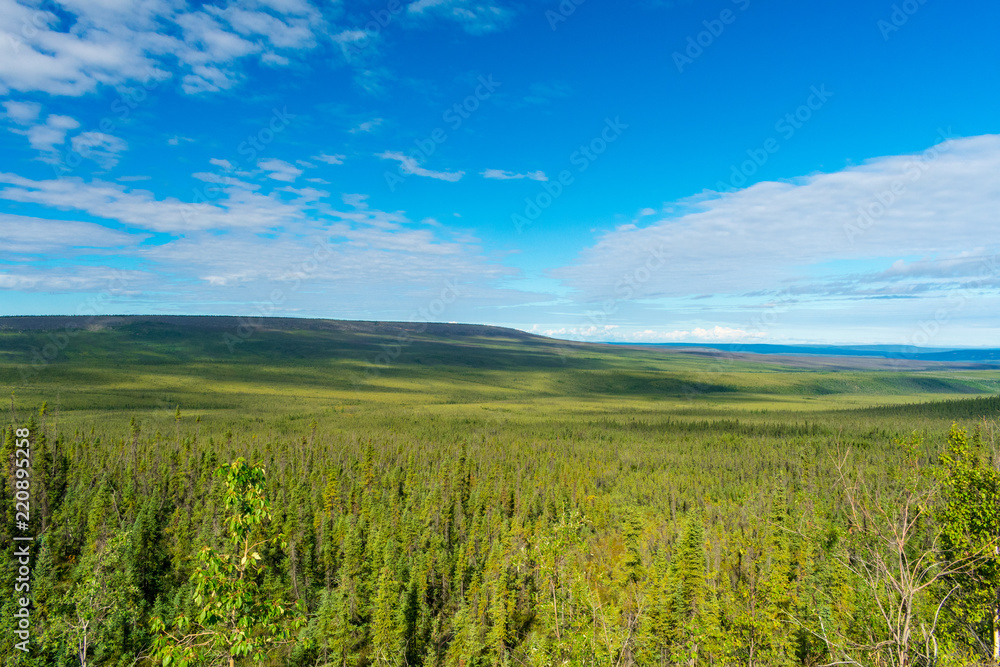 Dempster Highway Traverses Through The Yukon And Northwest Territories, Canada