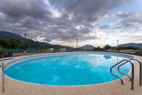 Swimming pool on the mountain