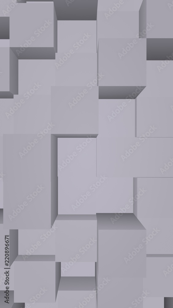 Abstract gray elegant cube geometric background. Chaotically advanced rectangular bars. 3D Rendering, 3D illustration Abstract gray elegant cube geometric background. Chaotically advanced rectangular bars. 3D Rendering, 3D illustration