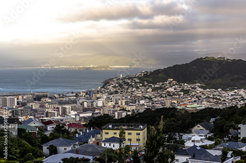 Sunset over Wellington  New Zealand