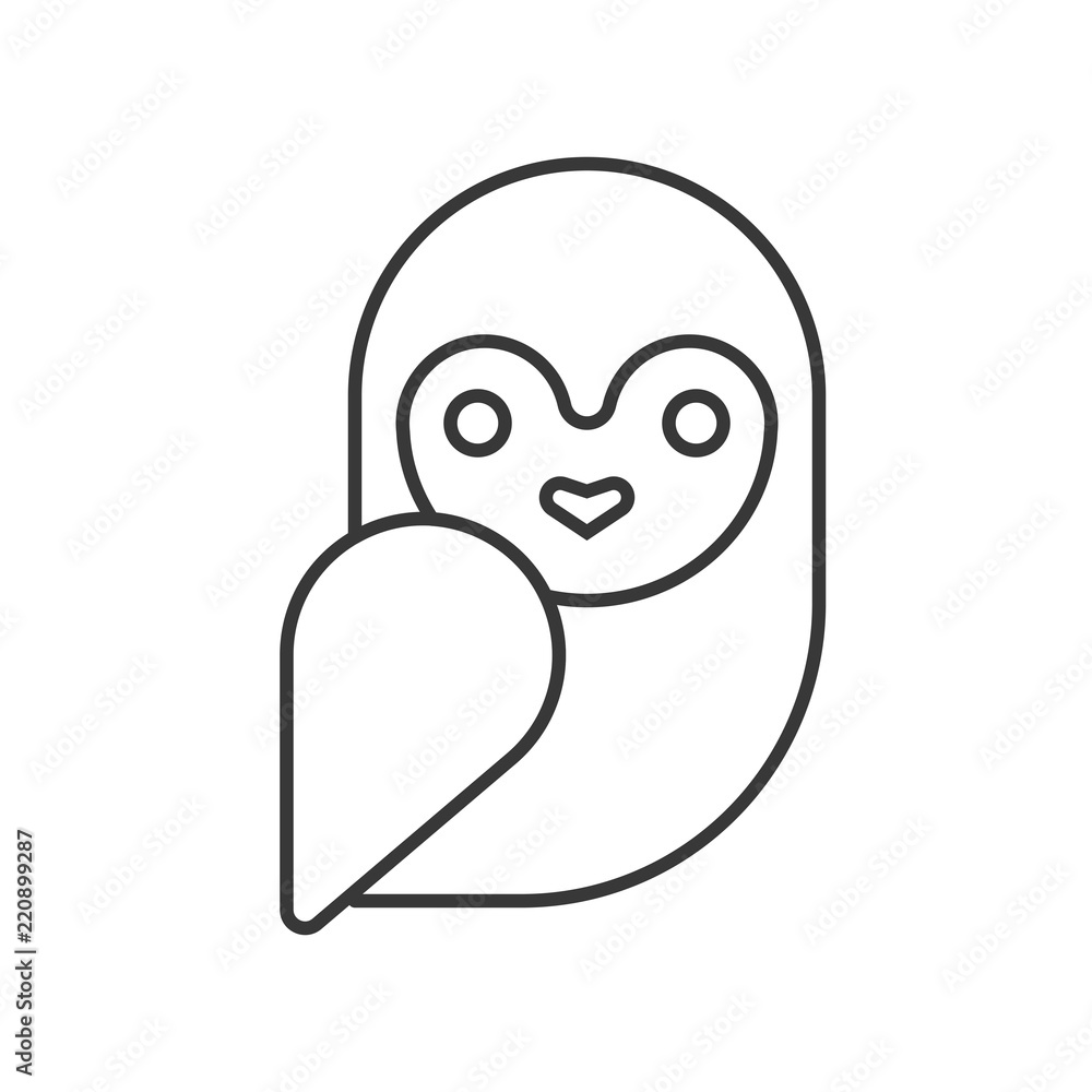 barn owl, Halloween related icon, pixel perfect design editable stroke barn owl, Halloween related icon, pixel perfect design editable stroke