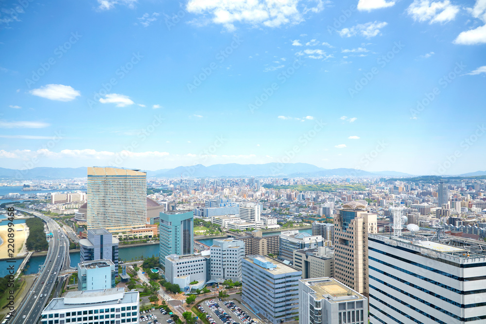 Fototapeta premium 都市風景 福岡市