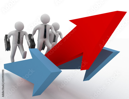 Wallpaper Mural Leader of competition. Concept. 3d illustration. Torontodigital.ca