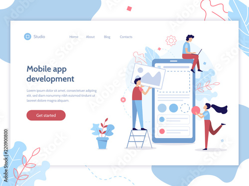 Mobile app development banner
