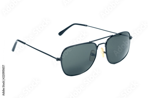 Black sunglasses isolated on a white background