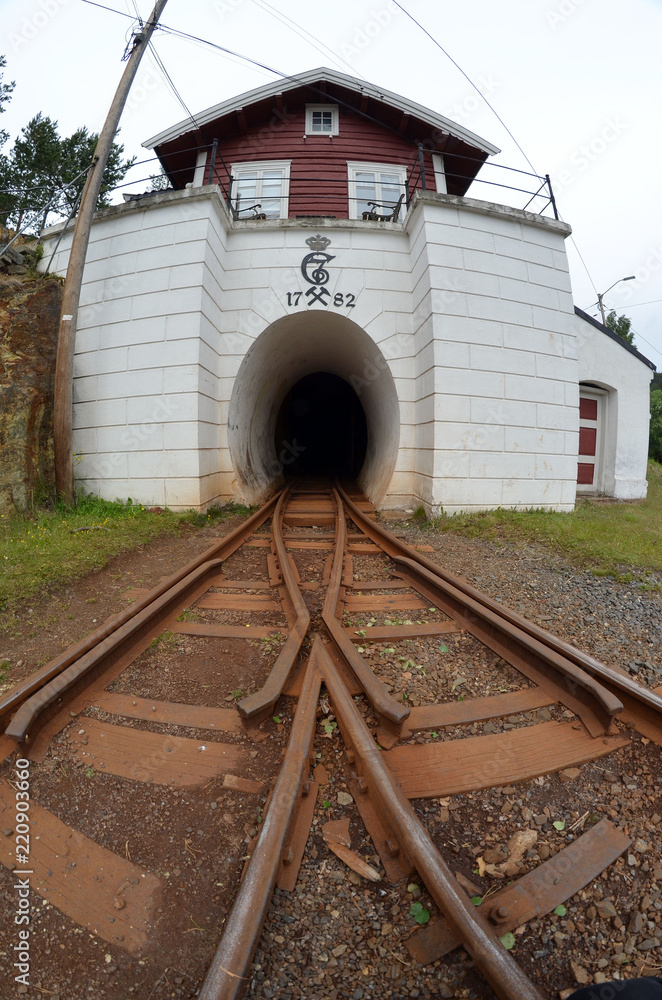 Obraz premium The silver mine. The quarry was discontinued in 1952. . Kongsberg,Norway 