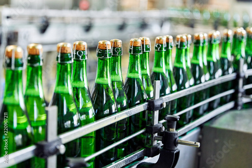 factory producing champagne