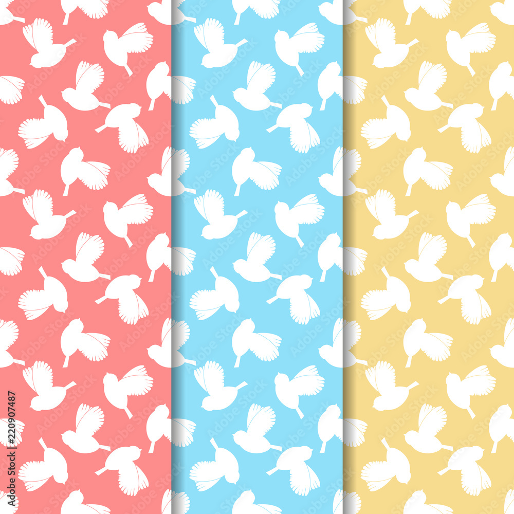 Geometric seamless pattern. Bird Geometric seamless pattern. Bird
