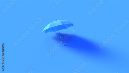 Blue Umbrella 3d illustration 