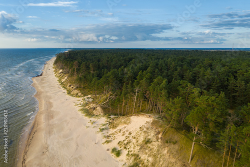 Baltic sea coast next to Bernati  Latvia.