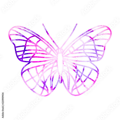 butterfly, silhouette, outline © zolotons