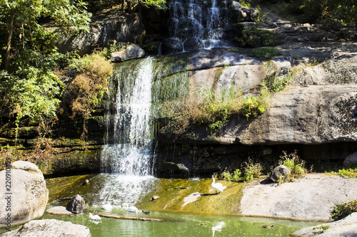 Falls in the sofiyevsky park Uman, Ukraine.