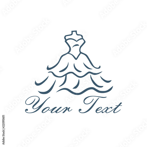  Boutique Gown Bridal Logo Design Template Vector Design