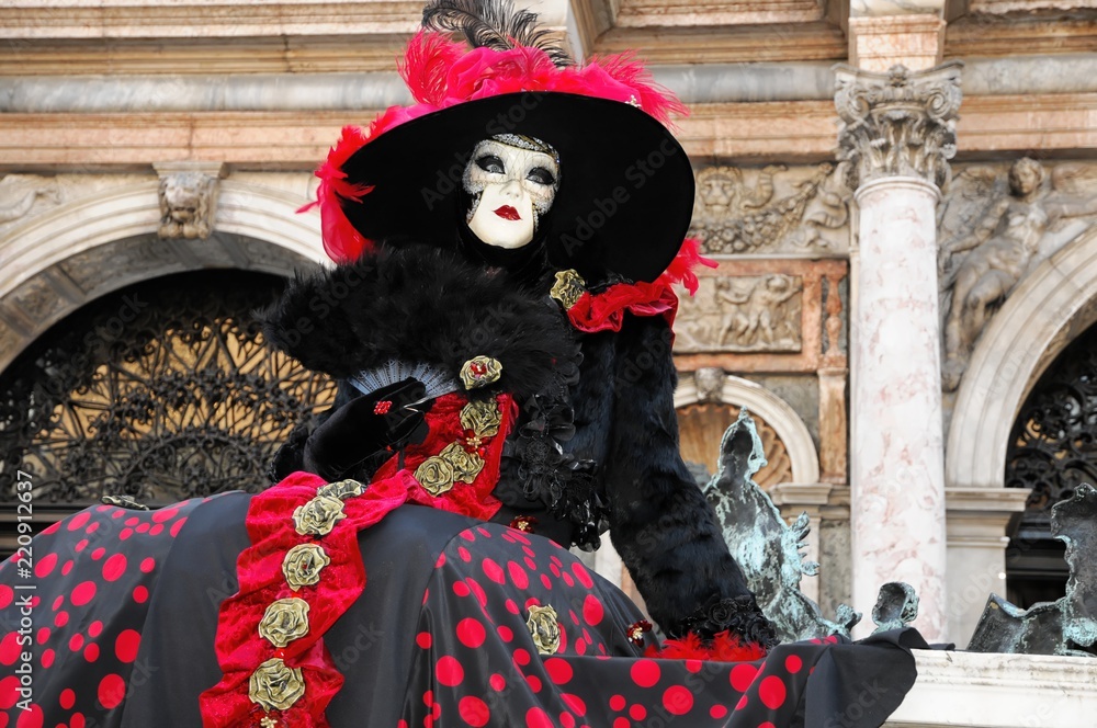 Maskierte, Carneval in Venedig, Venetien, Italien, Europa