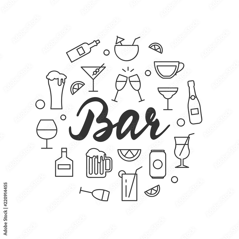 Bar vector illustration Bar vector illustration