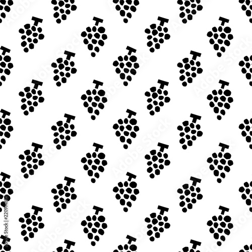 Grapes background. Seamless pattern.Vector. ぶどうのパターン