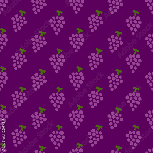 Grapes background. Seamless pattern.Vector. ぶどうのパターン