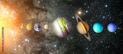 Canvas Print Planets of the solar system
