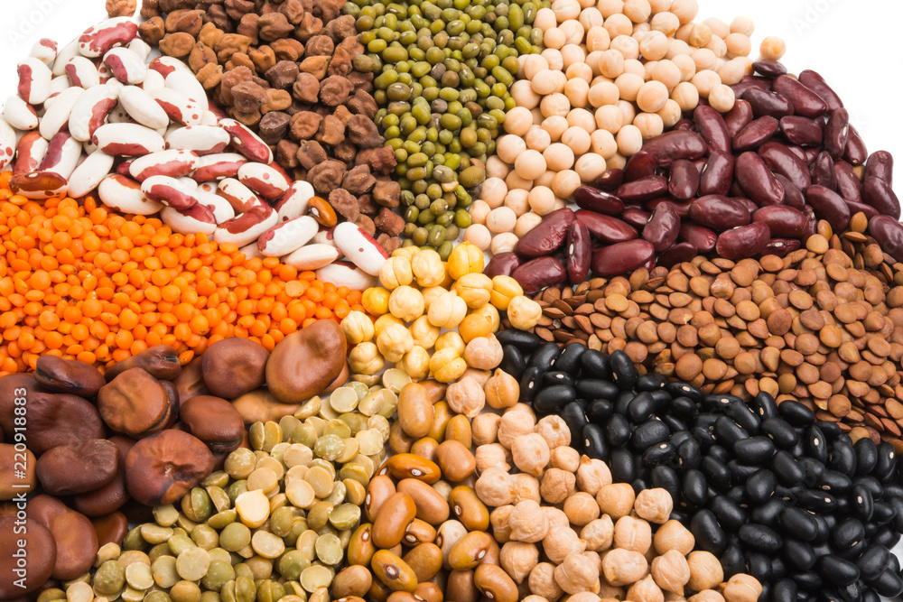 set of legumes isolated set of legumes isolated