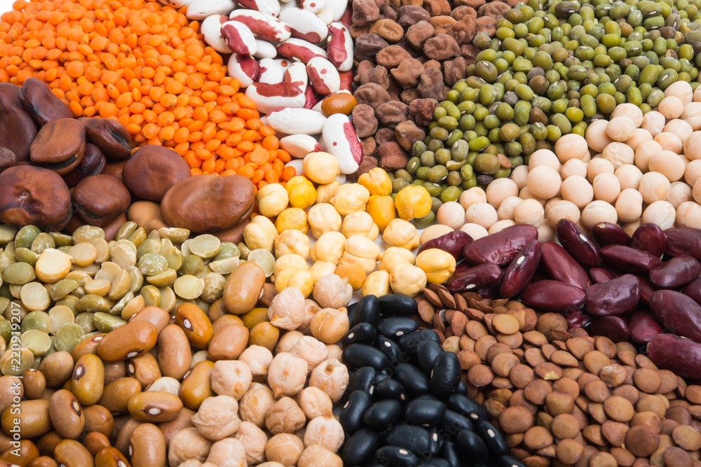 set of legumes isolated set of legumes isolated