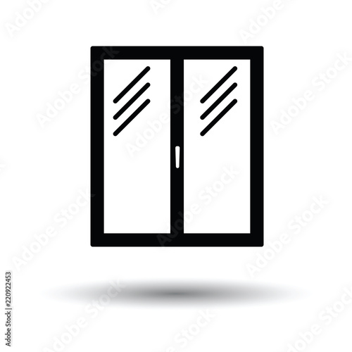 Icon of closed window frame