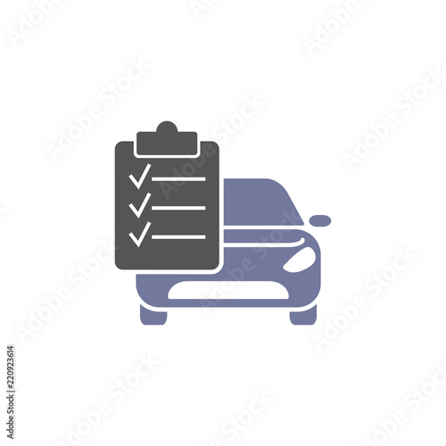 Auto service, isolated icon on white background, auto service, car repair. Vector illustration of modern auto repair icon