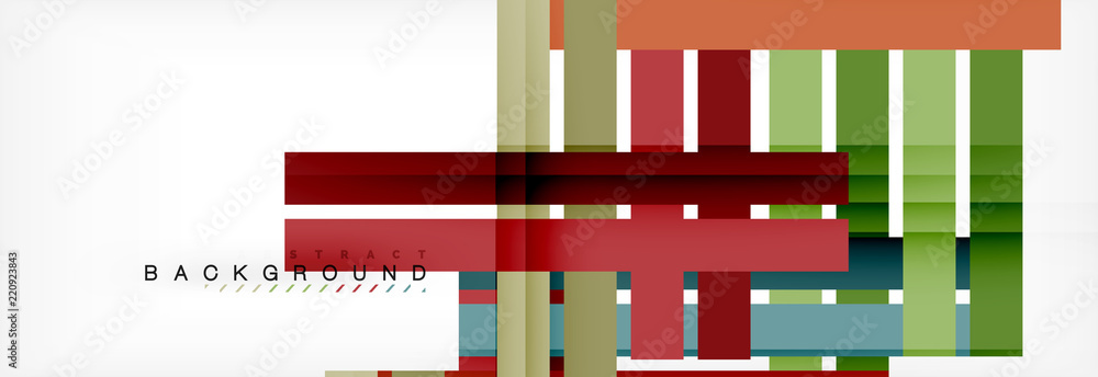 Color stripes and lines, geometric abstract background Color stripes and lines, geometric abstract background
