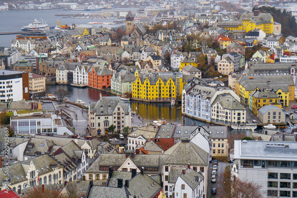 Fototapeta premium Norwegen Stadt