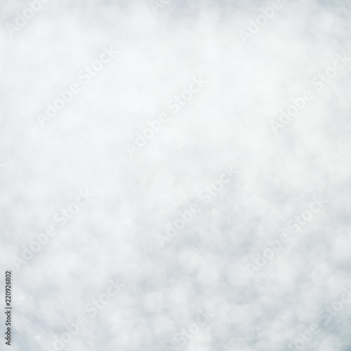 Beautiful abstract white and grey Bokeh Background.