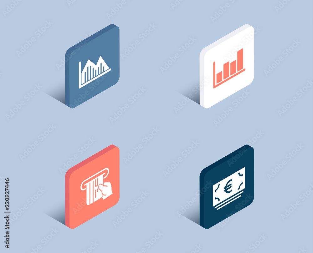 Set of Investment graph, Report diagram and Credit card icons Set of Investment graph, Report diagram and Credit card icons