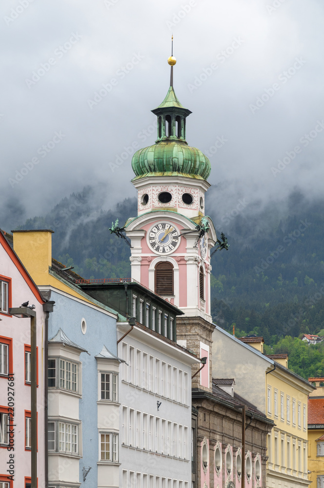 The Hospital Church (Spitalskirche) in Innsbruck, the capital of Tyrol, Austria