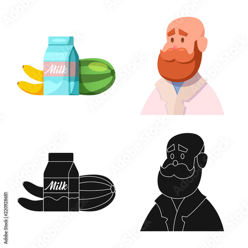 Vector design of genetic and plant logo. Collection of genetic and biotechnology stock symbol for web.