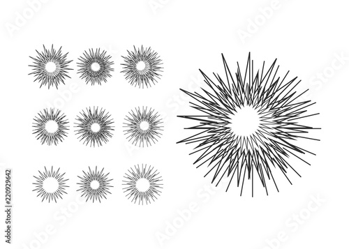 Sparkles, glowing light effect stars and bursts. Bright firework, decoration twinkle, shiny flash