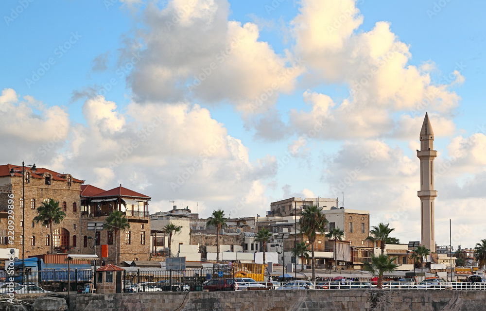     Sidon's sea-side boulevard, Lebanon