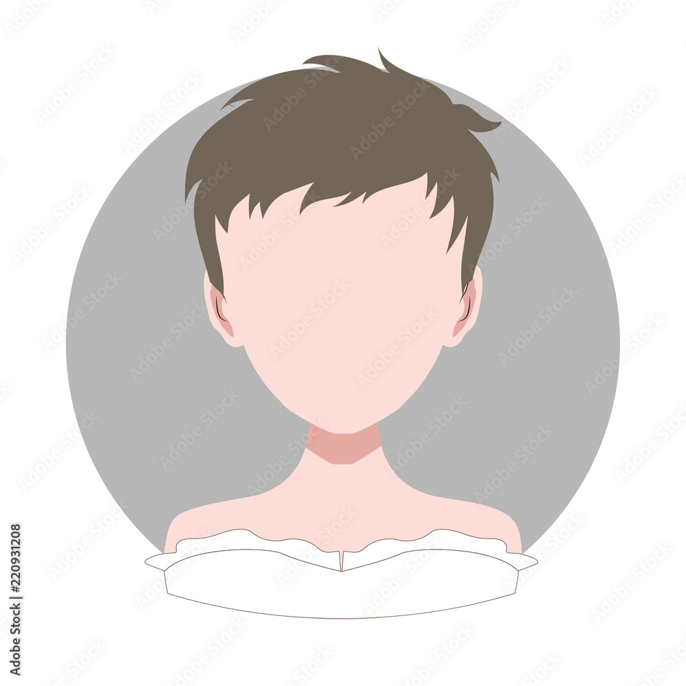 Avatar girl, cartoon girl, vector illustration. Avatar girl, cartoon girl, vector illustration.