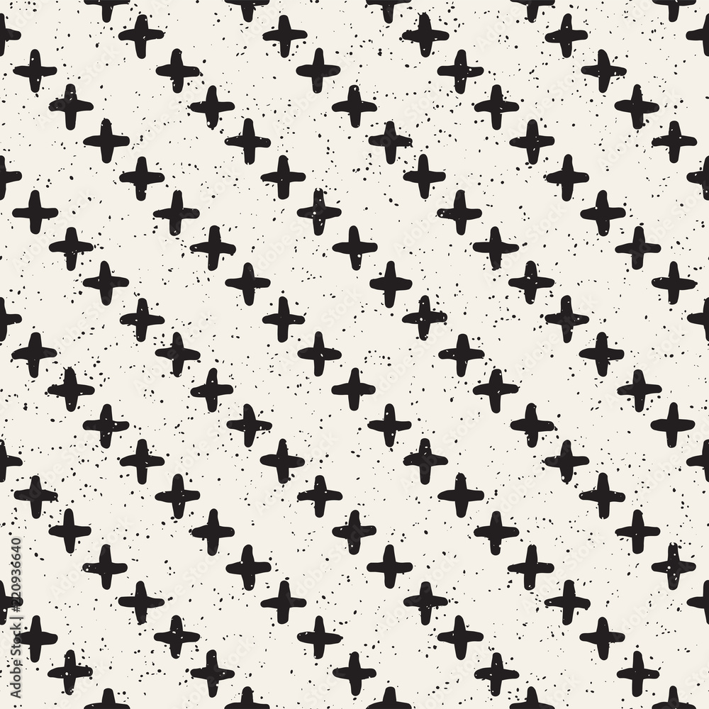 Hand drawn style ethnic grungy seamless pattern. Hand drawn style ethnic grungy seamless pattern.