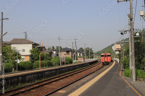 a Bizen Ichinomiya Station at Okayama japan photo