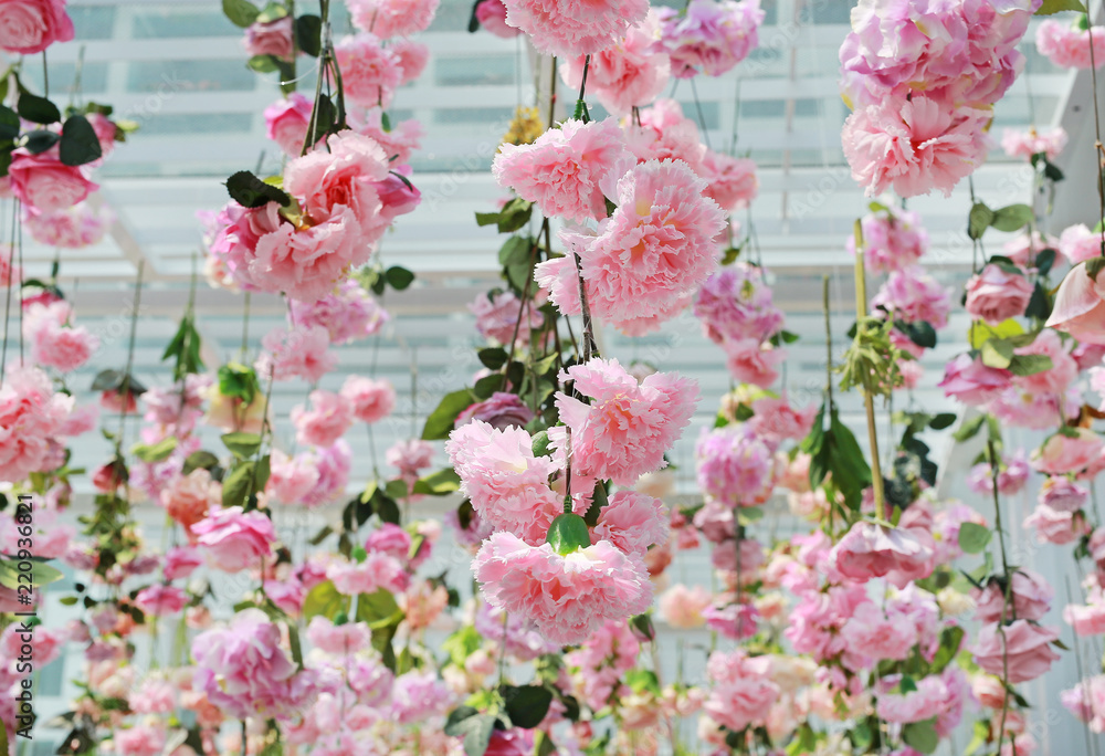 Hanging Flowers Pink