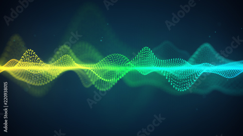 Abstract waves shape of dot...