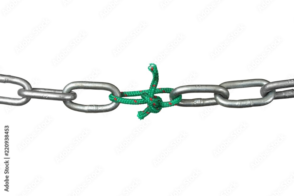 Obraz premium Broken Chain, the Weakest Link