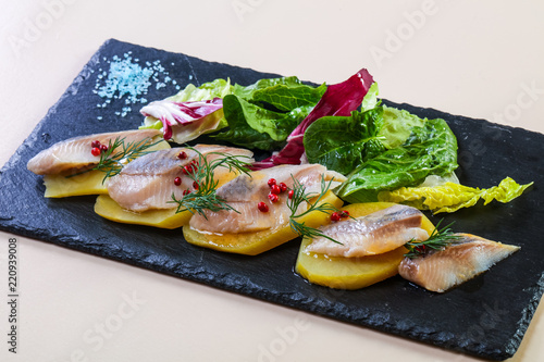 Herring with potao photo