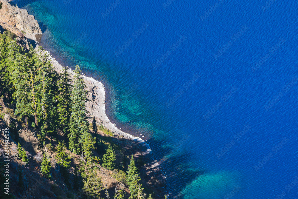 scenic view of the edge of crater lake national park,Oregon,usa. scenic view of the edge of crater lake national park,Oregon,usa.