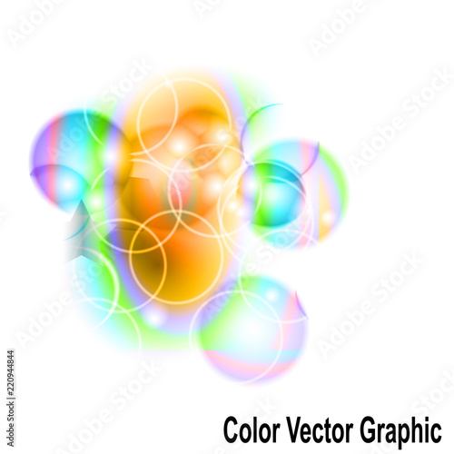 Abstract Color Graphic modern shape.