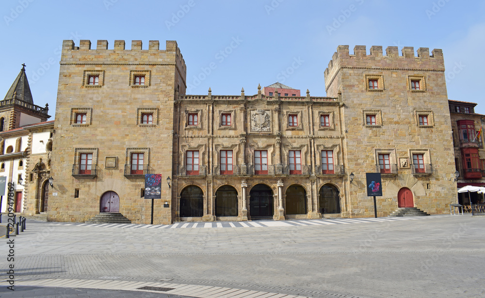 Fototapeta premium Palacio de Revillagigedo en Gijón España