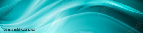 Abstract shiny bright blue waves banner design