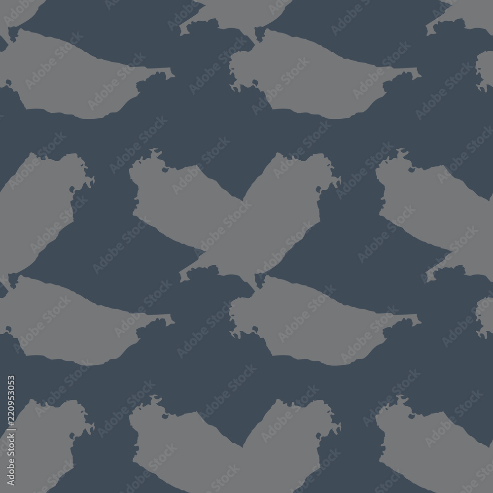 Fototapeta premium UFO military camouflage seamless pattern in navy blue and grey colors