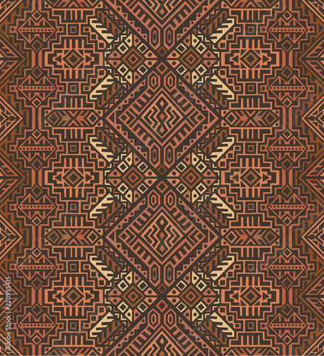Creative Ethnic Style Vector Seamless Pattern